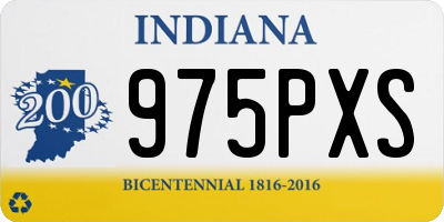 IN license plate 975PXS