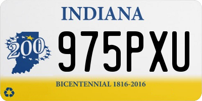 IN license plate 975PXU