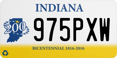 IN license plate 975PXW
