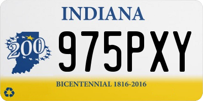 IN license plate 975PXY