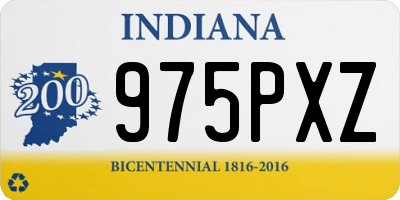 IN license plate 975PXZ