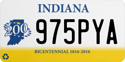 IN license plate 975PYA