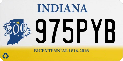 IN license plate 975PYB