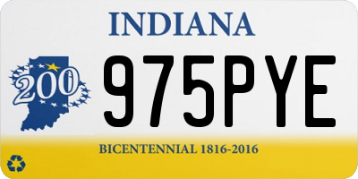 IN license plate 975PYE