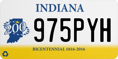 IN license plate 975PYH