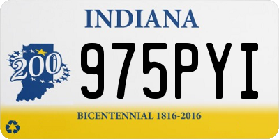 IN license plate 975PYI