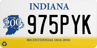 IN license plate 975PYK
