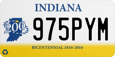IN license plate 975PYM