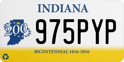 IN license plate 975PYP