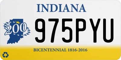 IN license plate 975PYU
