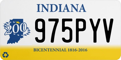 IN license plate 975PYV