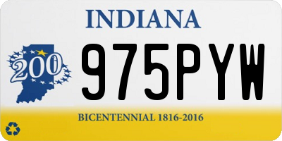 IN license plate 975PYW
