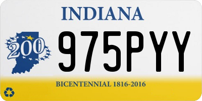 IN license plate 975PYY