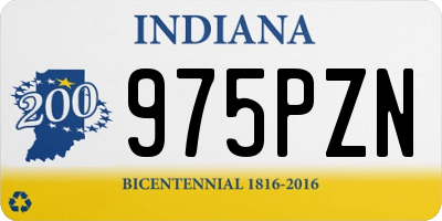 IN license plate 975PZN