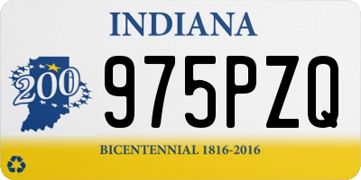 IN license plate 975PZQ