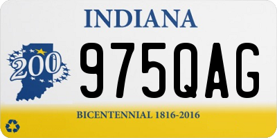 IN license plate 975QAG