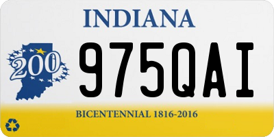IN license plate 975QAI