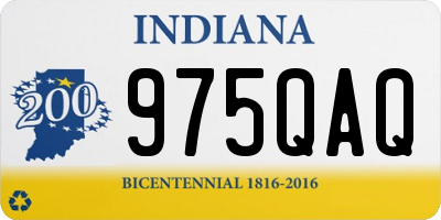 IN license plate 975QAQ