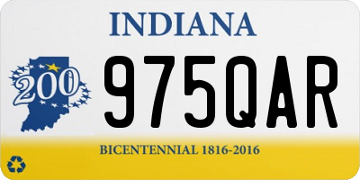 IN license plate 975QAR