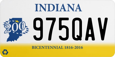 IN license plate 975QAV