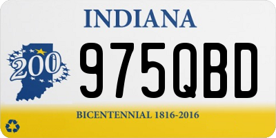 IN license plate 975QBD