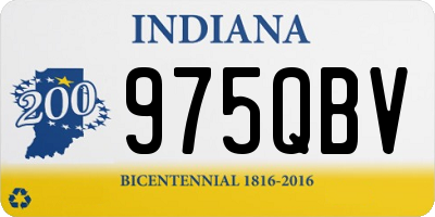 IN license plate 975QBV
