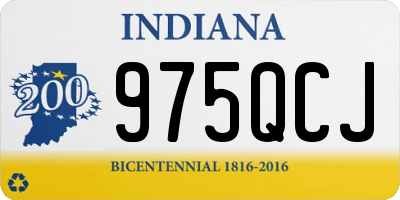 IN license plate 975QCJ