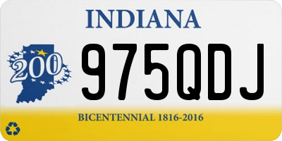 IN license plate 975QDJ