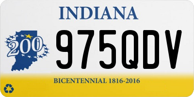 IN license plate 975QDV