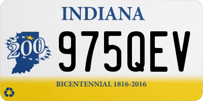 IN license plate 975QEV