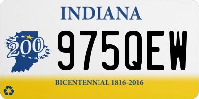 IN license plate 975QEW