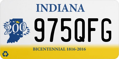 IN license plate 975QFG