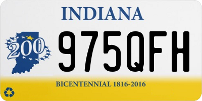 IN license plate 975QFH
