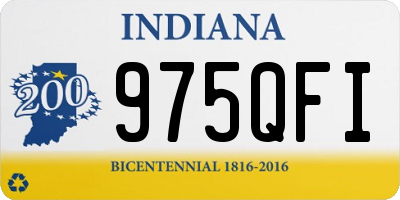 IN license plate 975QFI