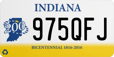 IN license plate 975QFJ