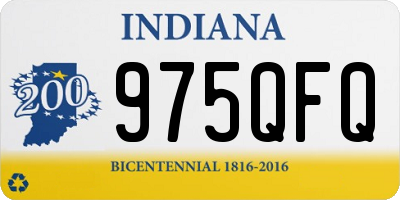 IN license plate 975QFQ