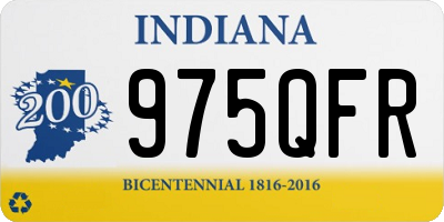 IN license plate 975QFR