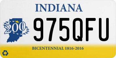 IN license plate 975QFU