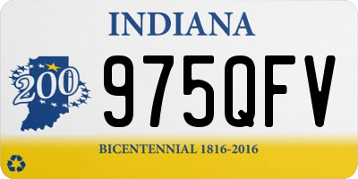 IN license plate 975QFV