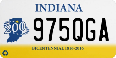 IN license plate 975QGA