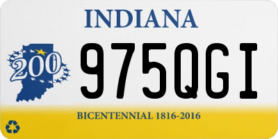 IN license plate 975QGI
