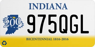 IN license plate 975QGL