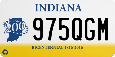 IN license plate 975QGM