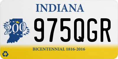 IN license plate 975QGR