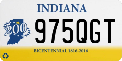 IN license plate 975QGT