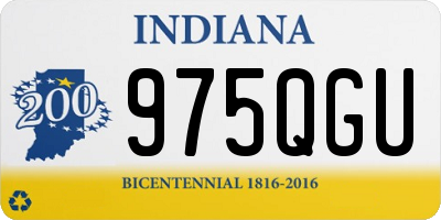 IN license plate 975QGU