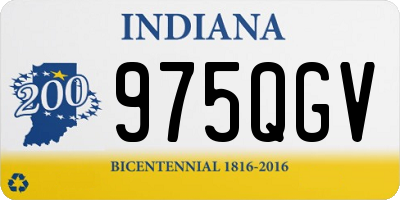 IN license plate 975QGV