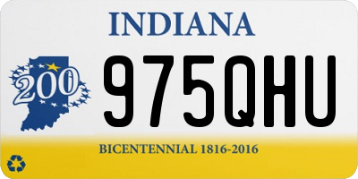 IN license plate 975QHU
