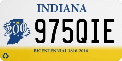 IN license plate 975QIE