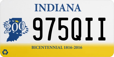 IN license plate 975QII